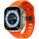 Oranžinė apyrankė Apple Watch 6 / 7 / 8 / 9 / 10 / SE / Ultra 1 / 2 ( 44 / 45 / 46 / 49 mm) "Tech-Protect Iconband Line"