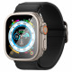 Pilkas (Titanium) apsauginis grūdintas stiklas Apple Watch Ultra 1 / 2 / 3 (49mm) laikrodžiui "Spigen Glas.TR Slim Pro"
