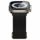 Juodas apsauginis grūdintas stiklas Apple Watch Ultra 1 / 2 (49mm) laikrodžiui "Spigen Glas.TR Slim Pro"