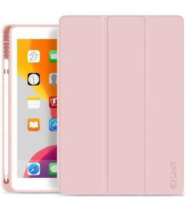 Rožinis atverčiamas dėklas Apple iPad 10.2 2019 / 2020 / 2021 planšetei "Tech-Protect SC Pen"