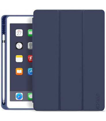 Mėlynas atverčiamas dėklas Apple iPad 10.2 2019 / 2020 / 2021 planšetei "Tech-Protect SC Pen"