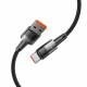 Pilkas laidas USB - Type-C 66W / 6A 200cm "Tech-Protect Ultraboost"