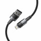 Pilkas laidas USB - Lightning 12W / 2.4A 100cm "Tech-Protect Ultraboost"
