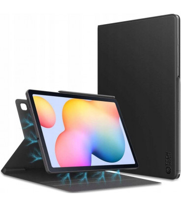 Juodas atverčiamas dėklas Samsung Galaxy Tab S6 Lite 10.4 2020 - 2024 planšetei "Tech-Protect Smartcase Magnetic"