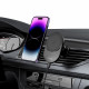 Juodas automobilinis magnetinis telefono laikiklis su 15W belaidžiu krovimu "Tech-Protect MM15W-V1 Vent Manetic Magsafe"
