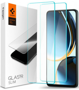 Apsauginis grūdintas stiklas Oneplus Nord CE 3 Lite 5G telefonui "Spigen Glas.TR Slim 2-Pack"