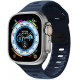 Mėlyna apyrankė Apple Watch 6 / 7 / 8 / 9 / 10 / SE / Ultra 1 / 2 ( 44 / 45 / 46 / 49 mm) "Tech-Protect Iconband Line"