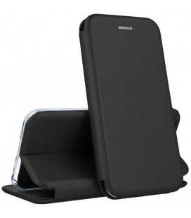 Juodas atverčiamas dėklas Xiaomi Poco M4 5G / Poco M5 / Redmi 10 5G telefonui "Book Elegance"