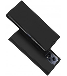 Juodas atverčiamas dėklas Xiaomi Redmi Note 12 5G / Poco X5 5G telefonui "Dux Ducis Skin Pro"