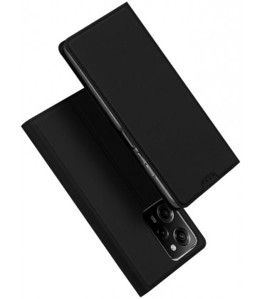 Juodas atverčiamas dėklas Xiaomi Redmi Note 12 Pro 5G / Poco X5 Pro 5G telefonui "Dux Ducis Skin Pro"