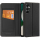 Juodas atverčiamas dėklas Samsung Galaxy A34 5G telefonui "Dux Ducis Skin X2"