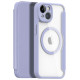 Violetinis atverčiamas dėklas Apple iPhone 14 telefonui "Dux Ducis Skin X Pro"