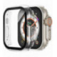 LCD apsauginis stikliukas/dėklas 360 degree cover Apple Watch 45mm skaidrus