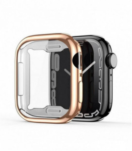 LCD apsauginis stikliukas/dėklas Dux Ducis Samo Apple Watch 45mm rožinis