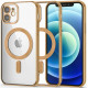 Auksinės spalvos / skaidrus dėklas Apple iPhone 12 telefonui "Tech-Protect Magshine Magsafe"