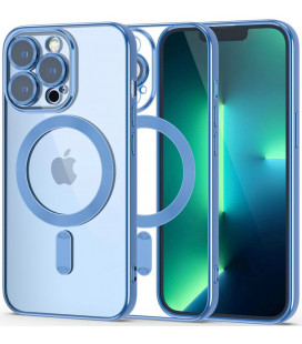 Mėlynas / skaidrus dėklas Apple iPhone 13 Pro telefonui "Tech-Protect Magshine Magsafe"