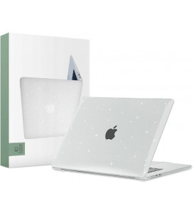 Skaidrus dėklas su blizgučiais Apple MacBook Air 15 2023 kompiuteriui "Tech-Protect Smartshell"
