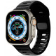 Juoda apyrankė Apple Watch 4 / 5 / 6 / 7 / 8 / 9 / SE (38 / 40 / 41 mm) laikrodžiui "Tech-Protect Iconband Line"