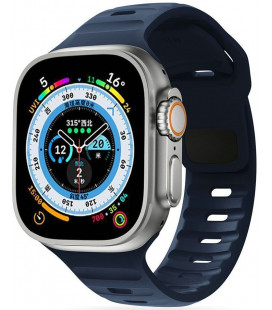 Mėlyna apyrankė Apple Watch 4 / 5 / 6 / 7 / 8 / 9 / SE (38 / 40 / 41 mm) laikrodžiui "Tech-Protect Iconband Line"