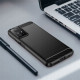 Juodas dėklas Xiaomi Redmi Note 12S telefonui "Tech-Protect TPUCarbon"