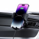 Juodas automobilinis magnetinis telefono laikiklis su 15w belaidžiu krovimu "Tech-Protect CM15W-V1 Dash & Vent"