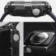 Juodas apsauginis dėklas Apple Watch 4 / 5 / 6 / 7 / 8 / 9 / SE (44 / 45mm) laikrodžiui "Ringke Fusion Bumper"