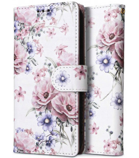 Atverčiamas dėklas Xiaomi Redmi 12 telefonui "Tech-Protect Wallet Blossom Flower"