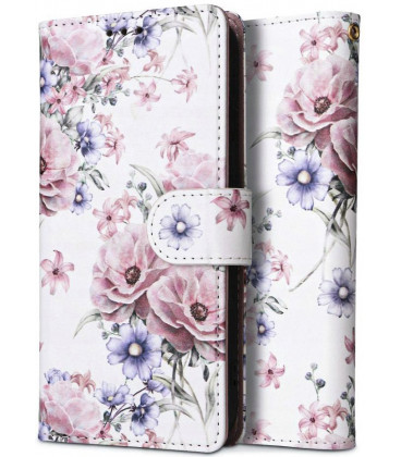 Atverčiamas dėklas Xiaomi Redmi Note 12S telefonui "Tech-Protect Wallet Blossom Flower"
