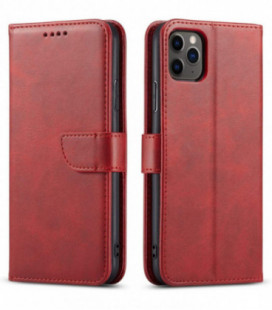 Dėklas Wallet Case Samsung A125 A12/M127 M12 raudonas