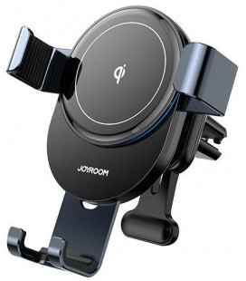 Juodas automobilinis telefono laikiklis su 15W belaidžio krovimo funkcija "Joyroom JR-ZS212"