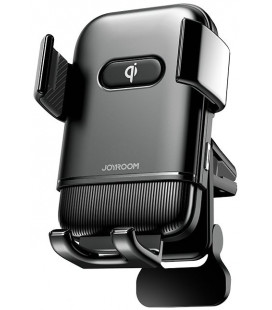 Juodas automobilinis telefono laikiklis su 15W belaidžio krovimo funkcija "Joyroom JR-ZS216"