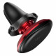 Juodas / raudonas automobilinis magnetinis telefono laikiklis "Baseus Magnetic Air Vent With Cable Clip"