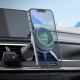 Juodas automobilinis magnetinis telefono laikiklis su 15W belaidžio krovimo funkcija "Borofone BH202 Magsafe"