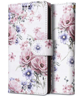 Atverčiamas dėklas Xiaomi Redmi 12C telefonui "Tech-Protect Wallet Blossom Flower"