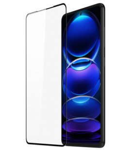 Juodas apsauginis grūdintas stiklas Xiaomi Redmi Note 12 Pro Plus 5G telefonui "Dux Ducis TG"