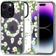 Dėklas su gėlėmis Apple iPhone 13 Pro telefonui "Tech-Protect MAGMood Magsafe White Daisy"