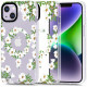 Dėklas su gėlėmis Apple iPhone 14 telefonui "Tech-Protect MAGMood Magsafe White Daisy"