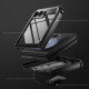 Juodas dėklas Samsung Galaxy Z Flip 5 telefonui "Tech-Protect Kevlar Pro"