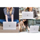 Matinis skaidrus dėklas Apple MacBook Air 15 M2-M5 2023-2026 kompiuteriui "Tech-Protect Smartshell"