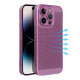 Purpurinis perforuotas dėklas Apple iPhone 14 Pro telefonui "Breezy Case"