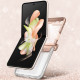 Dėklas su marmuro efektu Samsung Galaxy Z Flip 5 telefonui "Supcase Cosmo Marble Pink"