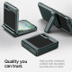 Žalias dėklas Samsung Galaxy Z Flip 5 telefonui "Spigen Tough Armor Pro"