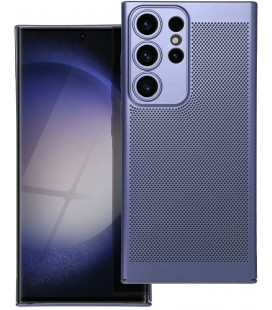Mėlynas perforuotas dėklas Samsung Galaxy S23 Ultra telefonui "Breezy Case"