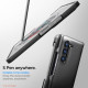 Juodas dėklas Samsung Galaxy Z Fold 5 telefonui "Spigen Slim Armor Pro Pen"