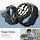 Matinis juodas dėklas - apyrankė Samsung Galaxy Watch 6 (40mm) laikrodžiui "Spigen Rugged Armor PRO"