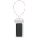 Rožinis atsparus vandeniui IPX8 dėklas iki 7.2" telefonams "Baseus Lets Go Slip Cover Waterproof Bag"