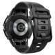 Matinis juodas dėklas - apyrankė Samsung Galaxy Watch 6 (44mm) laikrodžiui "Spigen Rugged Armor PRO"