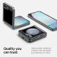 Skaidrus dėklas su blizgučiais Samsung Galaxy Z Flip 5 telefonui "Spigen Airskin Glitter"