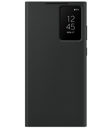 Originalus juodas atverčiamas dėklas "Clear View Case" Samsung Galaxy S23 Ultra telefonui "EF-ZS918CBE"