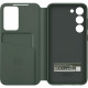 Originalus žalias atverčiamas dėklas "Clear View Case" Samsung Galaxy S23 telefonui "EF-ZS911CGE"